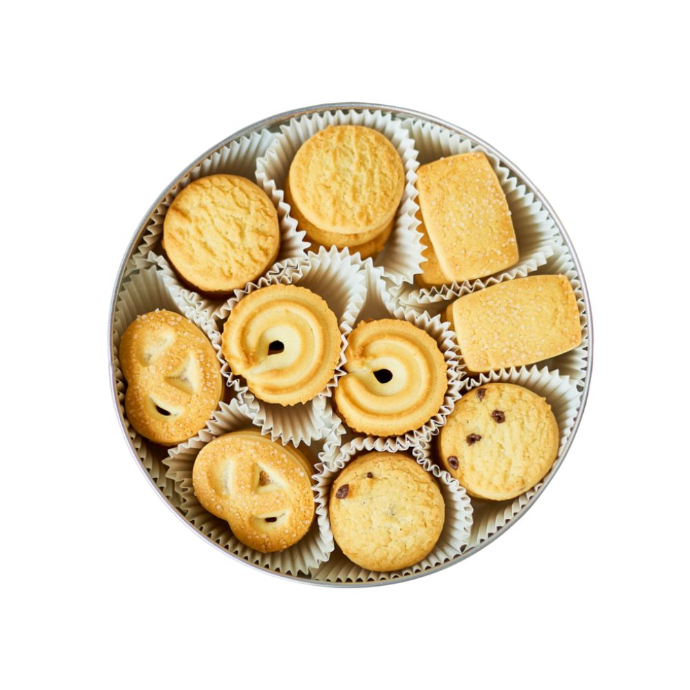 Pack 6 Latas Galletas Mantequilla La British 114gr Azul/Rojo