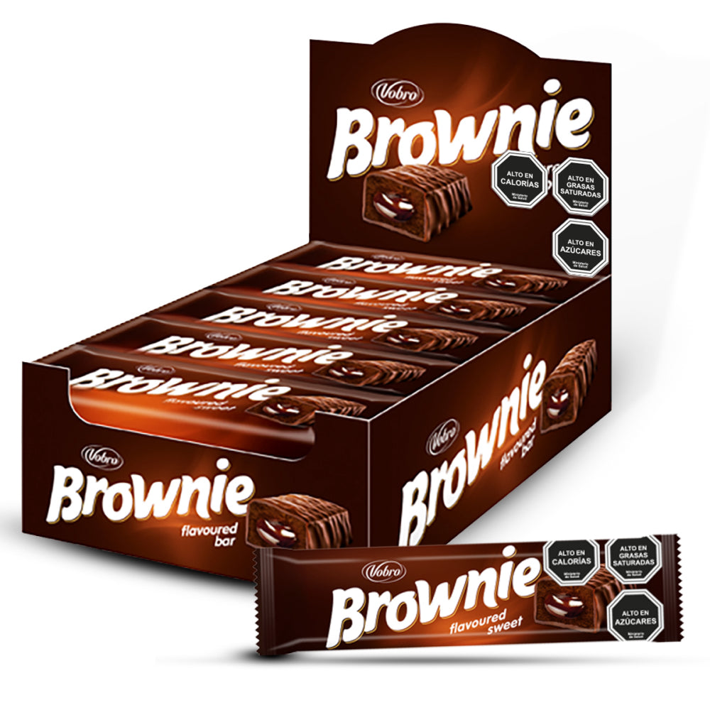 Vobro Barra Brownie 20 Uds. De 48gr C/U