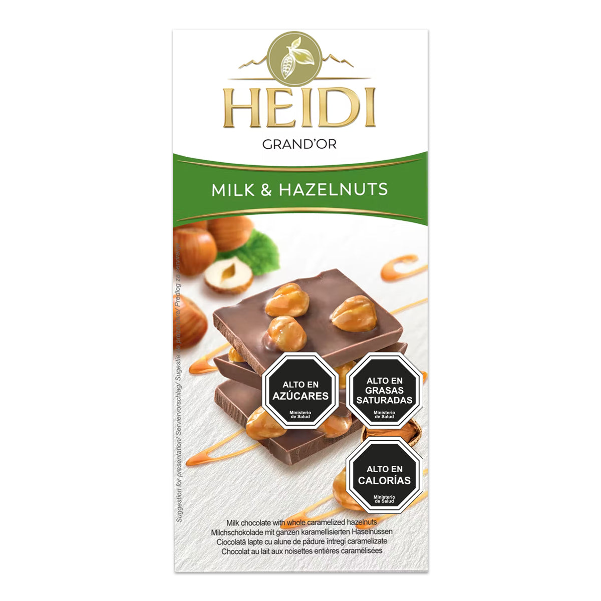 Chocolate Grandor milk hazeln nut Heidi 100g