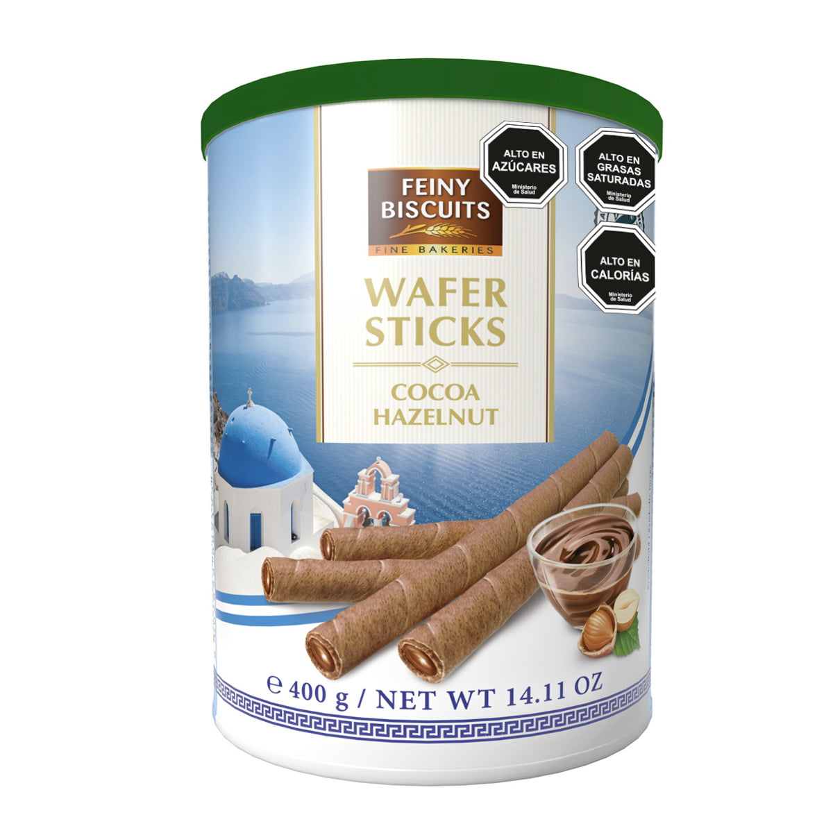 Pack 3 Latas Barquillos Wafer Sticks Crema Avellana 400g