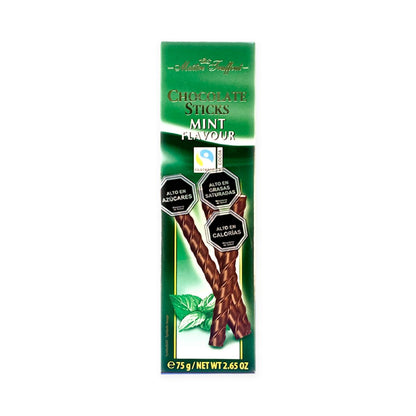 Chocolate stick Maitre Truffout menta 75g