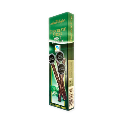 Chocolate stick Maitre Truffout menta 75g