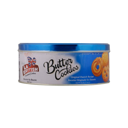 Pack 6 Latas Galletas Mantequilla La British 114gr Azul/Rojo