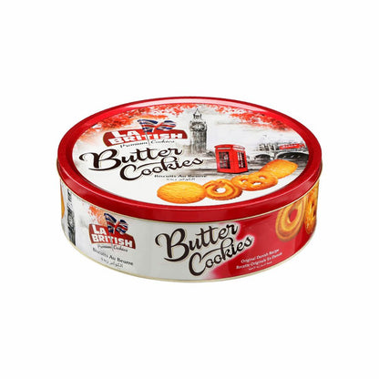 Pack 12 Latas Galletas Mantequilla La British 114g Azul/Rojo