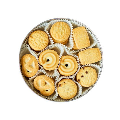 Pack 12 Latas Galletas Mantequilla La British 114g Azul/Rojo