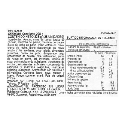 Estuche de Bombones Creations Golden Solidarnosc Chocolate