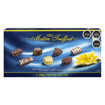 Pack 4 Estuches Bombones Selección Blue Maitre Truffout 400g