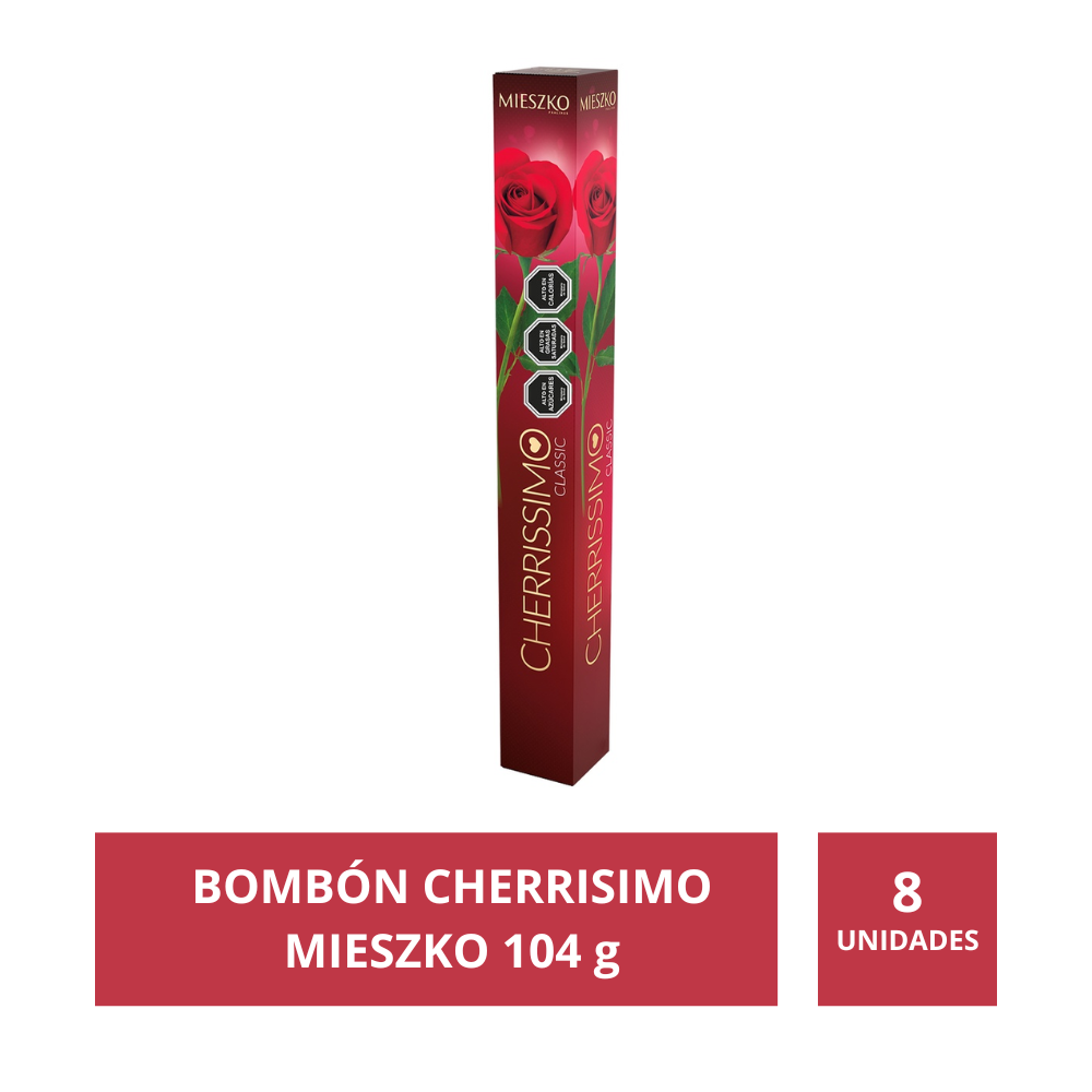 Estuche de Chocolate Rosa Cherrisimo Mieszko 104g