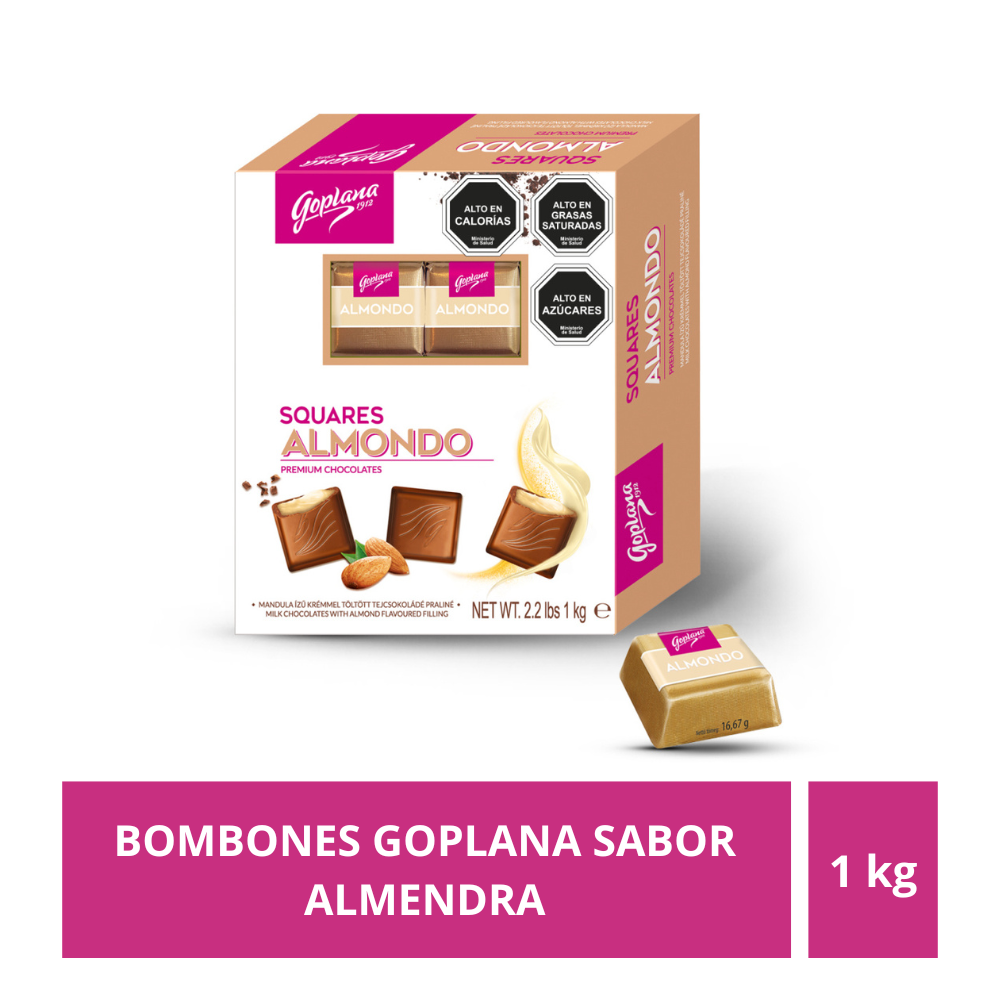 Bombon Chocolate Goplana 1 Kg Sabor Almendra