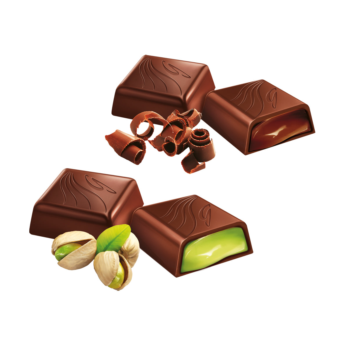 Pack Chocolate Bombón Goplana Pistacho 1kg + Choco Choco 1kg