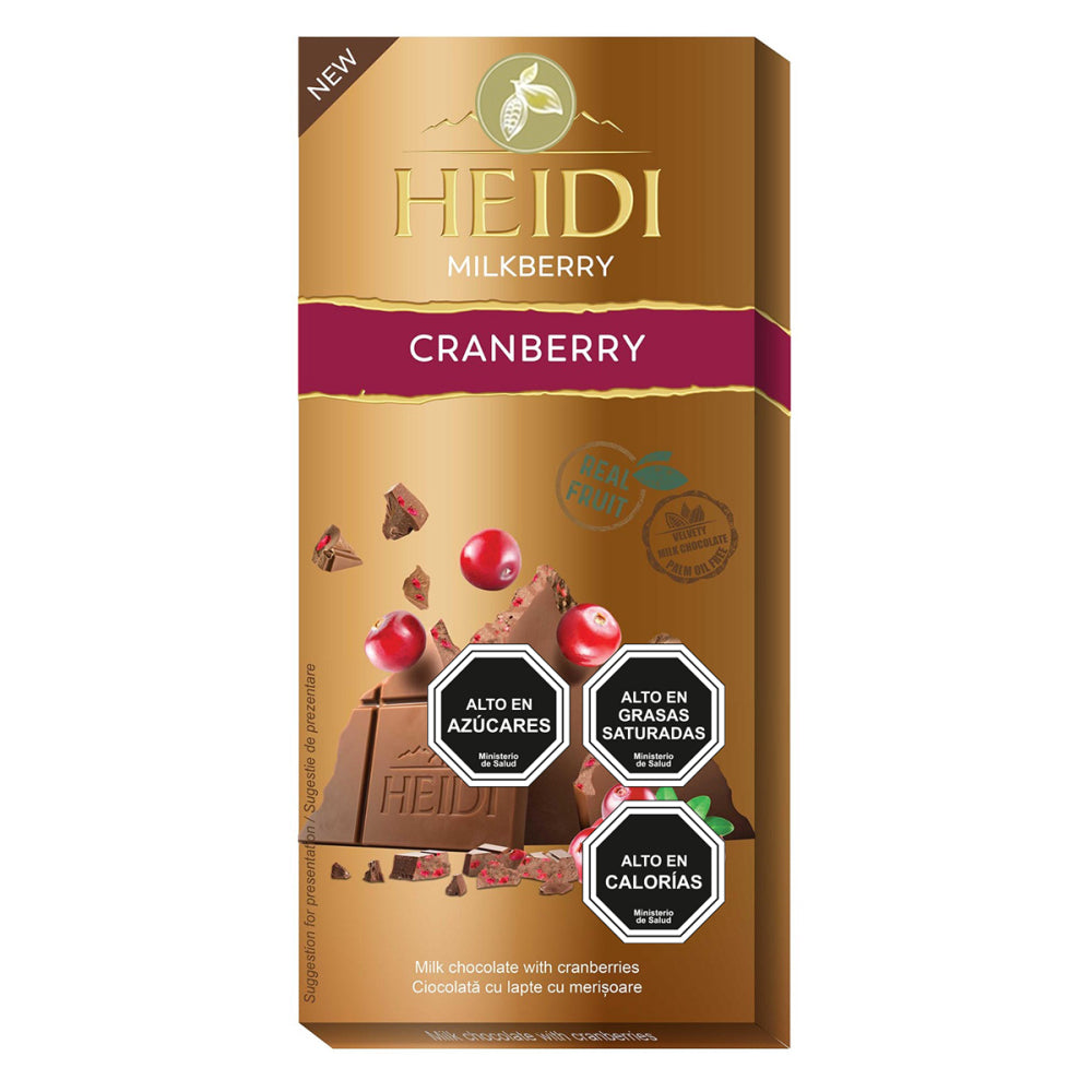 Chocolate tableta Heidi Milkberry Cranberry 80g