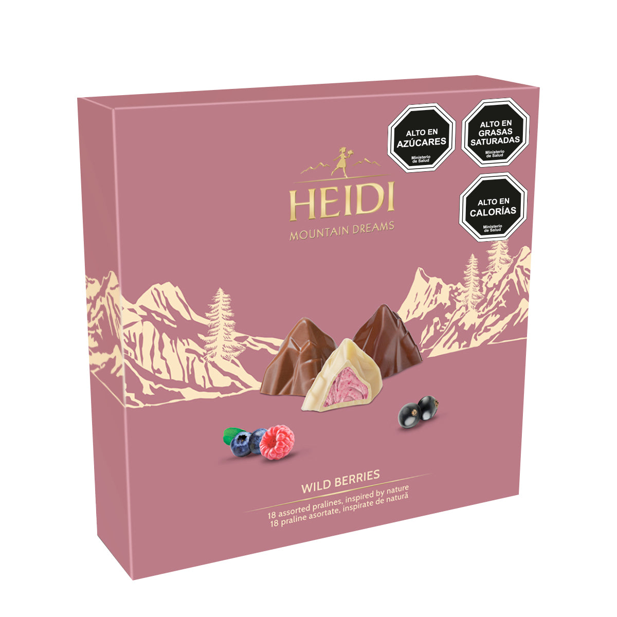 Estuche Choc. bombones Heidi mountain dreams frutos bosque.150 gr