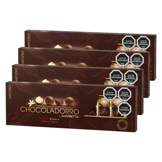 Pack 4 Estuche Bombones Mieszko Chocoladorro 178g
