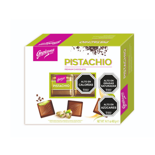 Estuche De Chocolates Premium 410g Sabor Pistacho