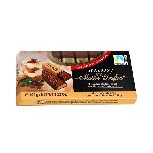 Pack Chocolate 8 unidades Tableta Grazioso tiramisu 100g