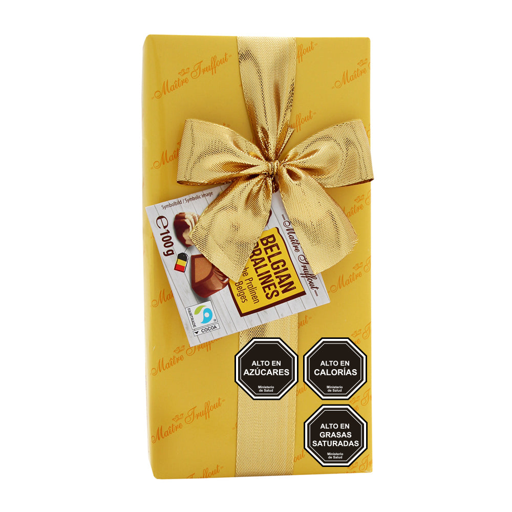 Pack Chocolate Bombón Maitre truffout 100g 2 rojo/2 amarillo
