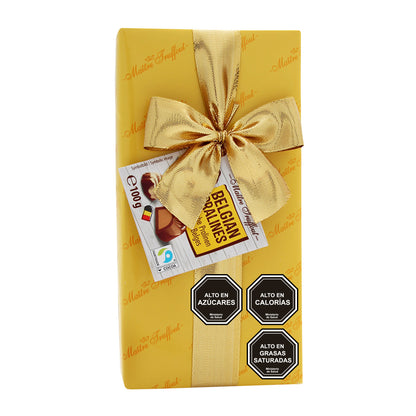 Pack Chocolate Bombón Maitre truffout 100g 2 rojo/2 amarillo