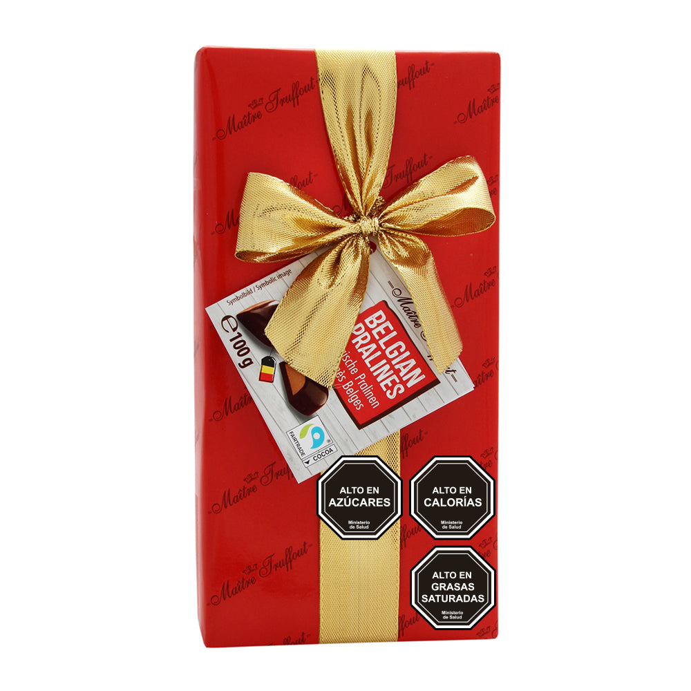 Pack Chocolate Bombón Maitre truffout 100g 2 rojo/2 amarillo
