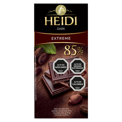 Pack 20 Tabletas Chocolate Heidi Dark Extreme e Intense 80g