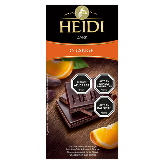 Chocolate tableta Heidi Dark orange 80g