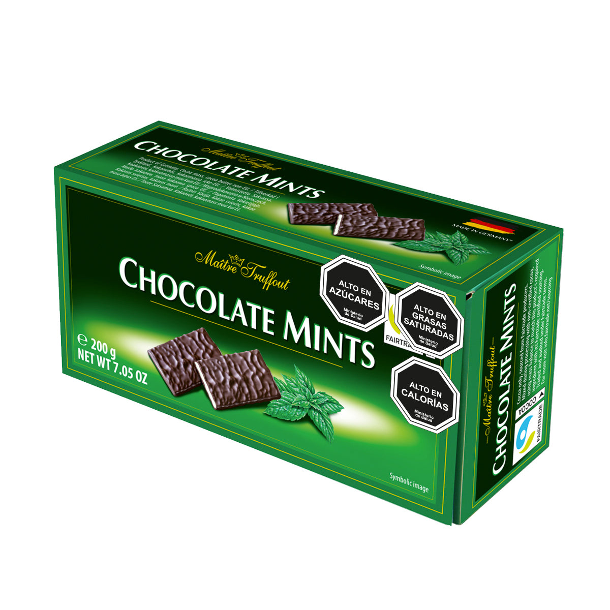 Estuche Chocolate Mints Maitre Truffout 200g.