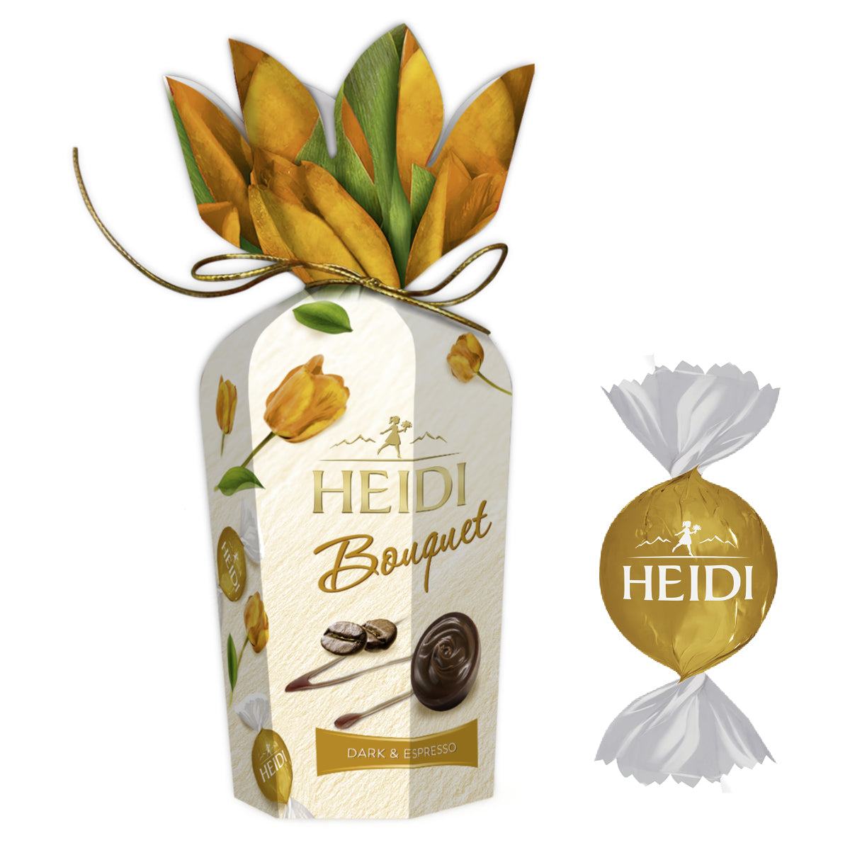 Pack 6 Chocolates Bombón Heidi bouquette Flower surtido120g