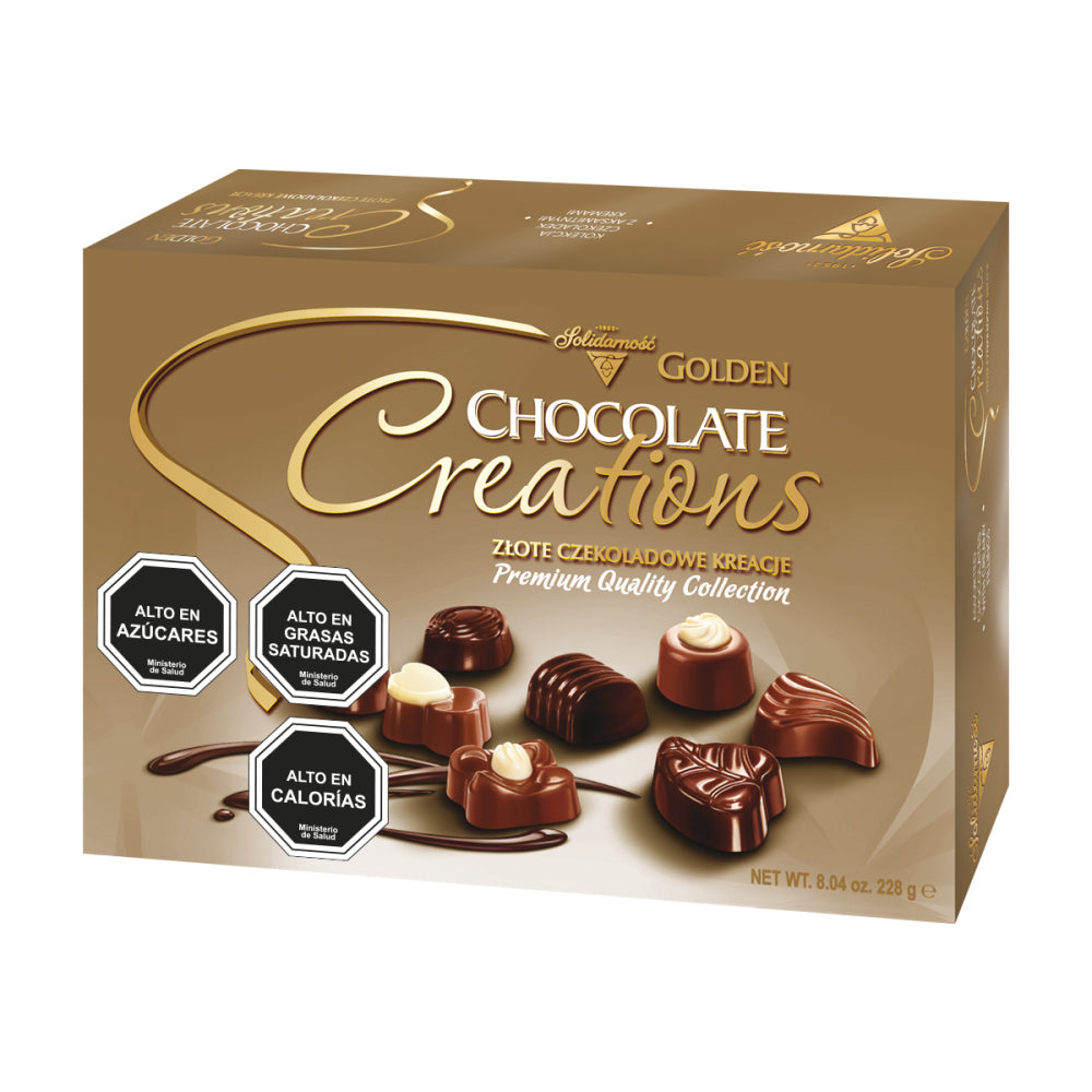 Pack 6 Estuche Bombones Creations Golden Solidarnosc 228g
