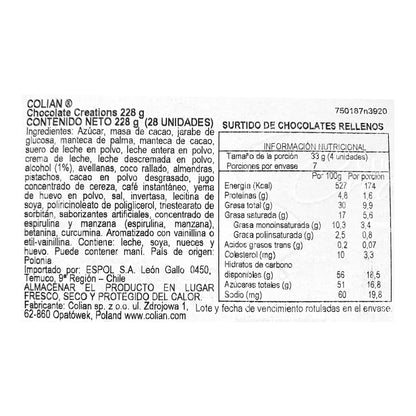 Pack 6 Estuche Bombones Creations Golden Solidarnosc 228g