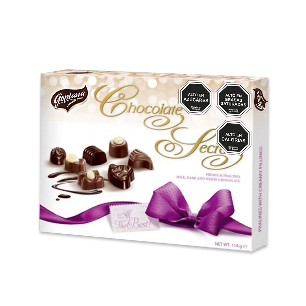 Pack 6 Estuche Bombones Surtidos Secrets Goplana 114g