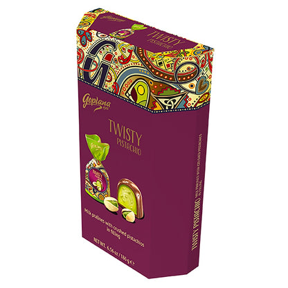 Pack 4 Estuches Choco Twisty Pistacho 186gr