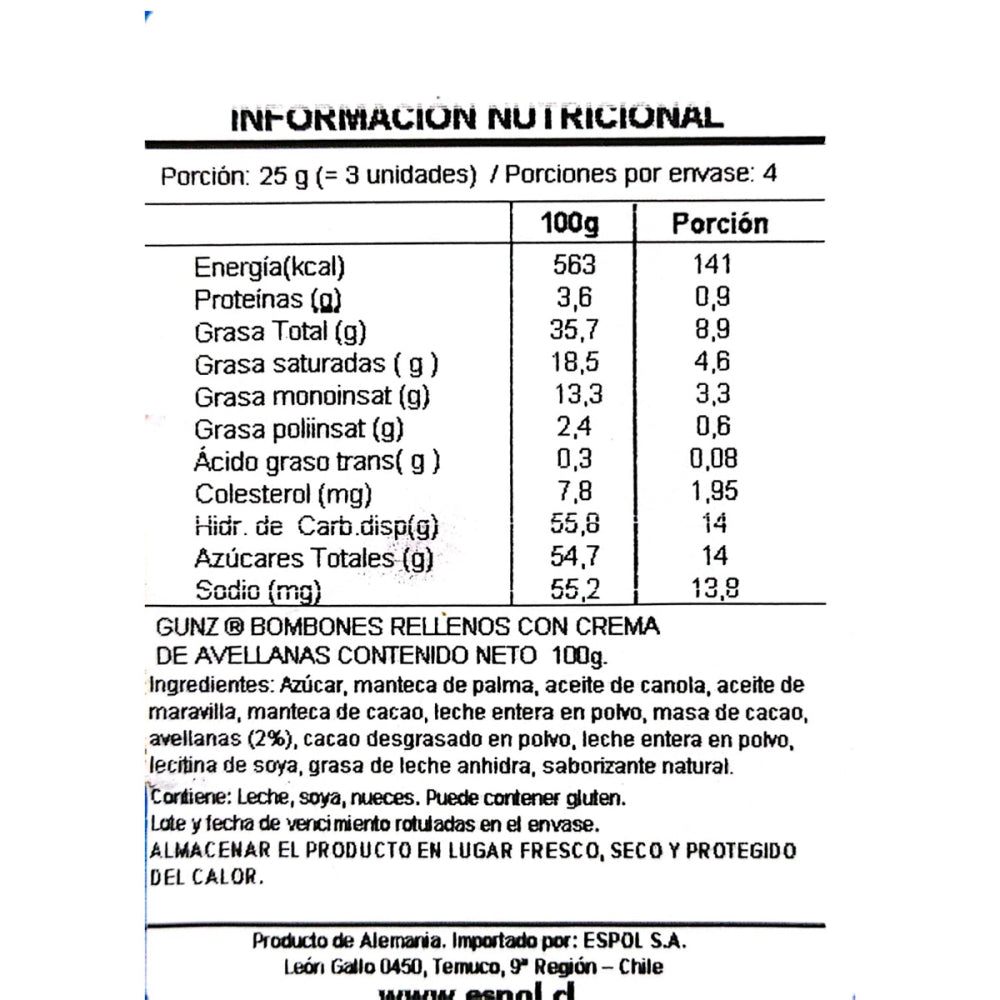 Bombones Maitre Truffou Frutas De Mar 100 Gr.