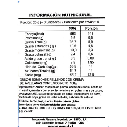 Bombones Maitre Truffou Frutas De Mar 100 Gr.