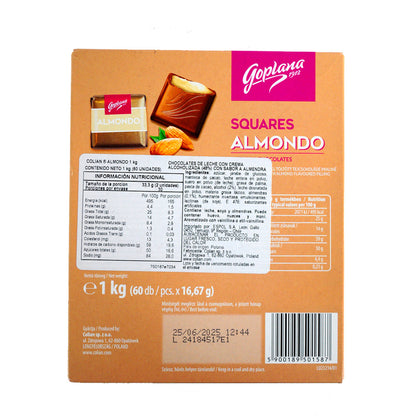 Bombon Chocolate Goplana 1 Kg Sabor Almendra