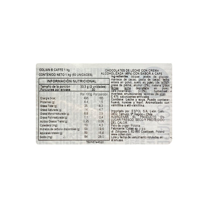 Pack chocolate Bombón Goplana Pistacho 1 Kg + 1 Café 1 Kg