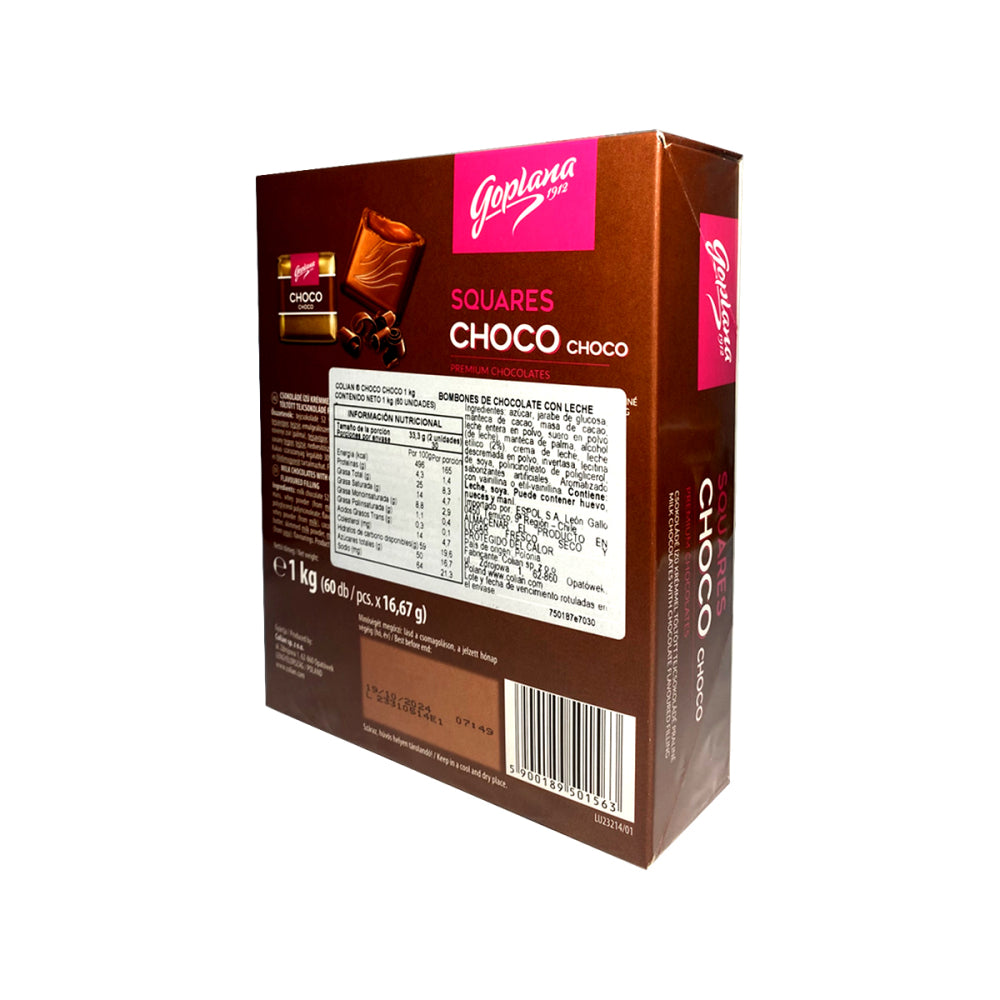 Pack Chocolate Goplana Choco Choco 1kg + 1 Almendra 1kg