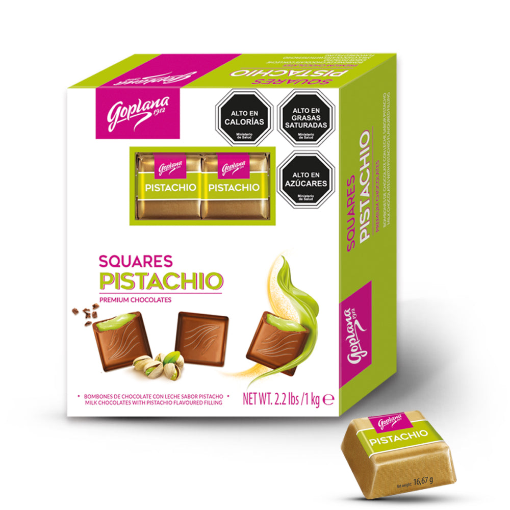 Pack Chocolate Bombón Goplana Pistacho 1 Kg + 1 Almendra 1 Kg