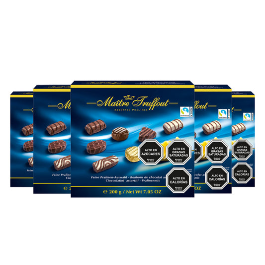 Pack 5 Chocolate Bombón Blue maitre truffout 200g