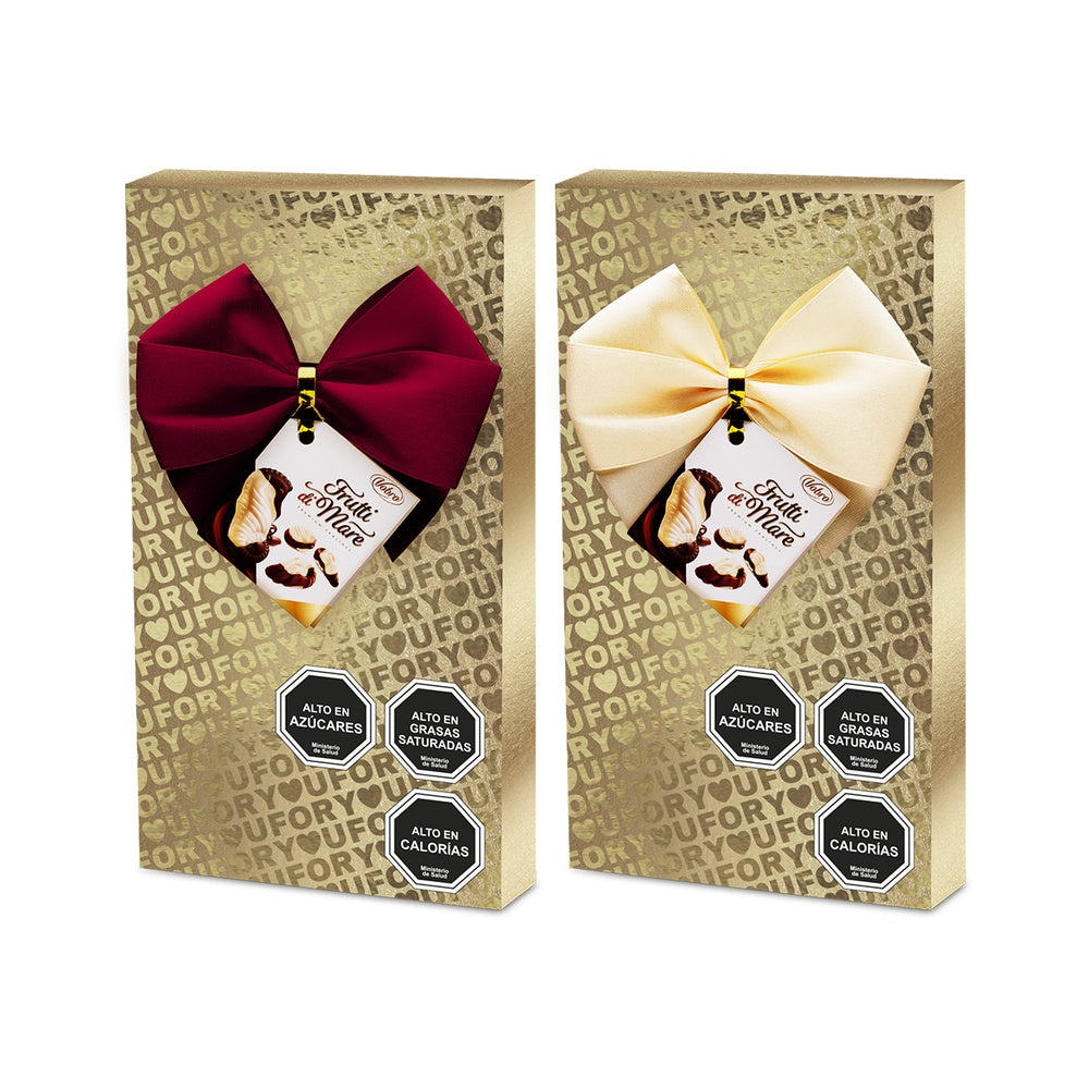 Estuche de Bombones Chocolate Regalo Frutos del mar 92 gr.