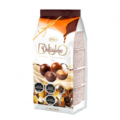Bolsa Bombones Chocolate Delissimo Crem Brulee y Brownie 1kg
