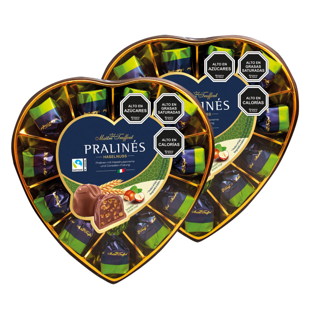 Pack 2 Bombones Pralinés Hazelnut Maitre Truffout 165 g