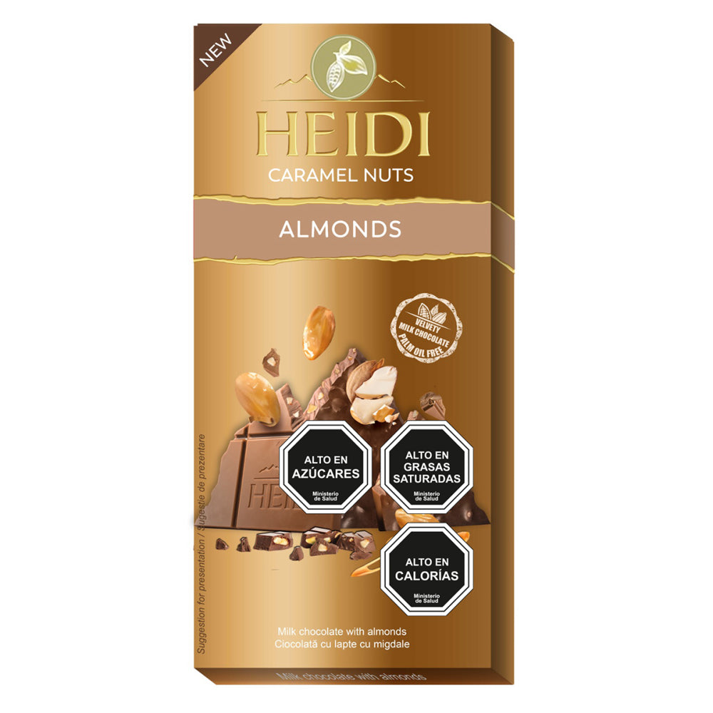 Chocolate tableta Heidi Caramel Nuts Almonds 80g