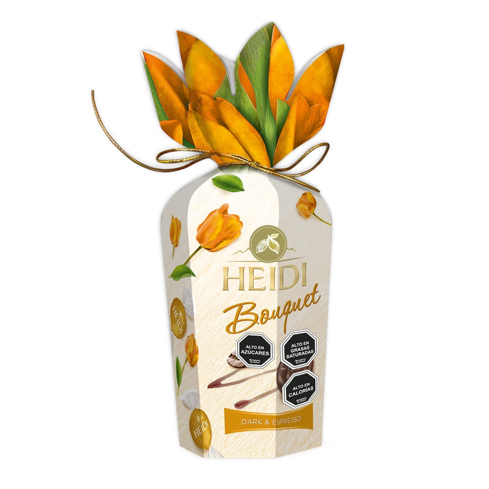 Pack 6 Chocolates Bombón Heidi bouquette Flower surtido120g