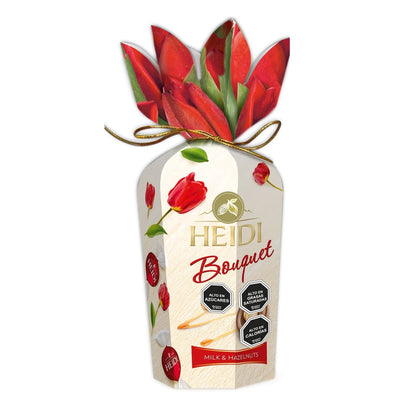 Pack 6 Chocolates Bombón Heidi bouquette Flower surtido120g