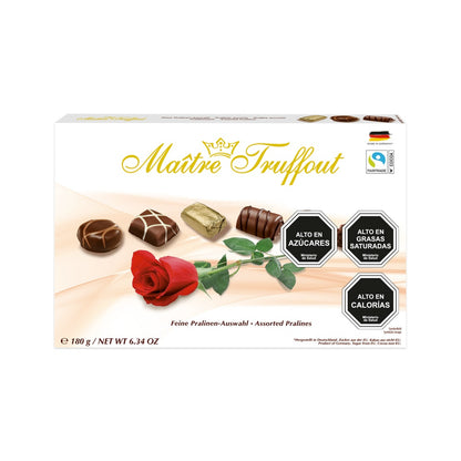 Pack 8 Estuches Pralines Maitre Truffout Surtidos Rosa 180g