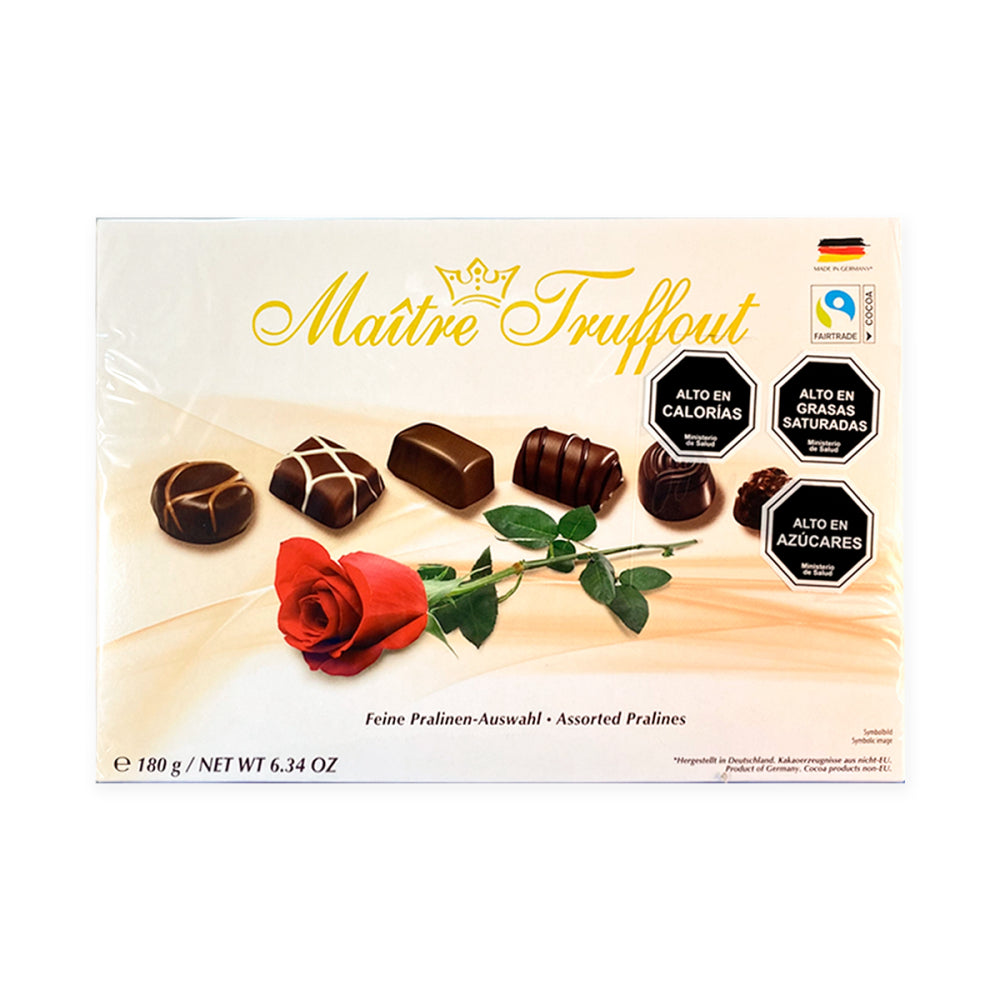 Pack 8 Estuches Pralines Maitre Truffout Surtidos Rosa 180g