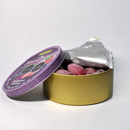 Caramelo Woogie fine drops frutos del bosque lata