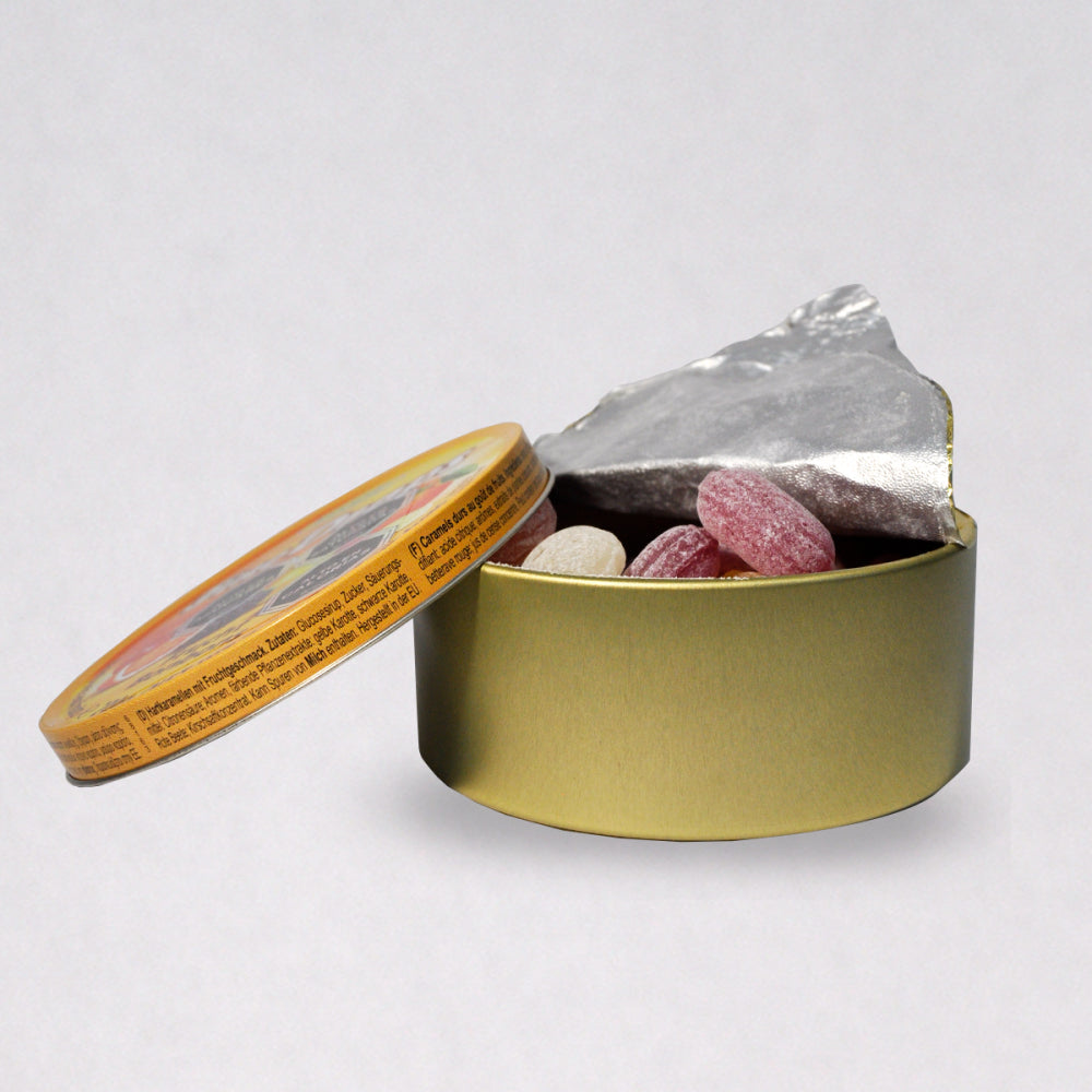 Caramelo Woogie Fine Drops sabor frutas Lata 200 gr.