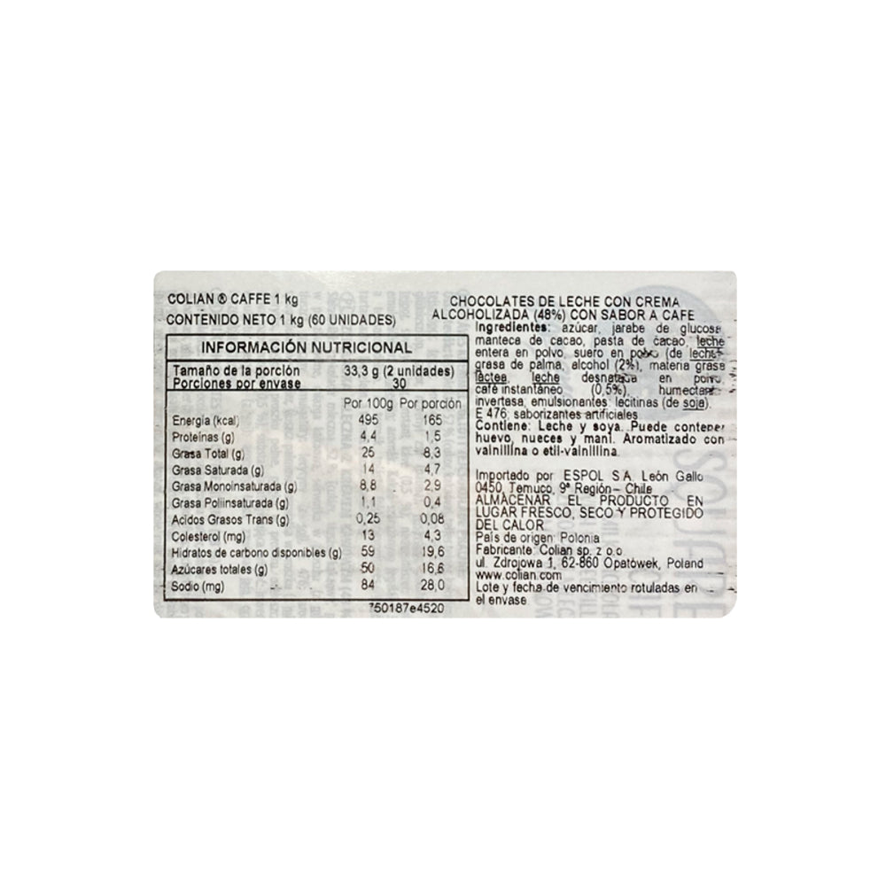 Pack Chocolates Bombón  Goplana Cafe 1 kg + 1  Almendra 1Kg