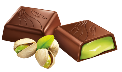 Pack 2 Cajas Bombones Chocolate  Pistacho Goplana 1 Kg